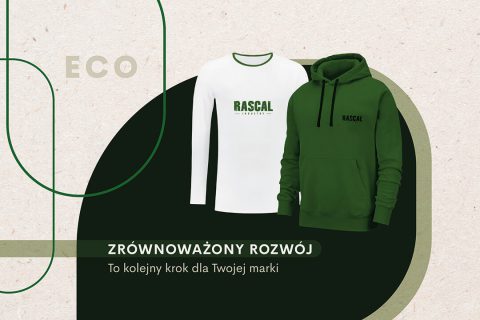 Ekologiczne bluzy z Twoim logo: nadrukiem, haftem lub naszywką.