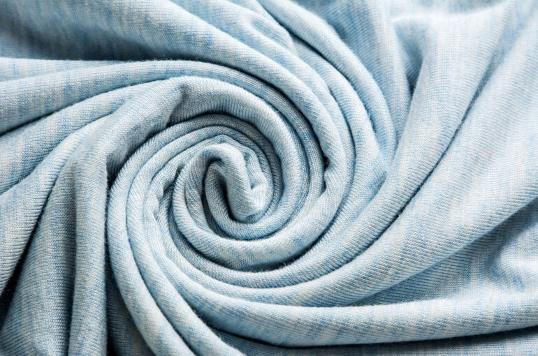 Spiral bamboo fiber fabric / textile industry background material